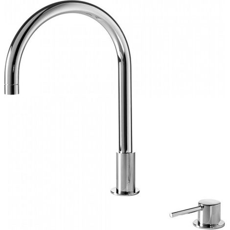 Lavabo mitigeur sur gorge Chromé STUDY - TRES 26110501