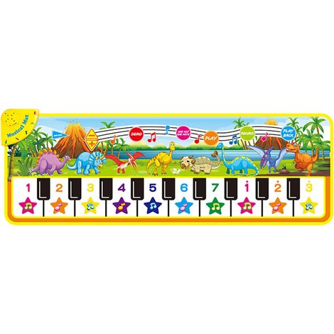 Tapis antidérapant pour piano, tapis de jeu pour clavier, moquette de divertissement non glissante (1/2)