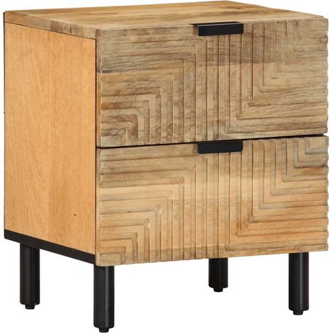 Bedside Cabinet Brown 40x33x46 cm Solid Wood Mango vidaXL (1/5)