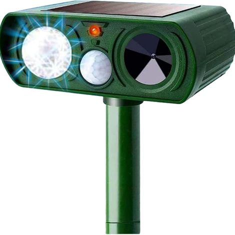 YMYNY Ulisem Solar-Ultraschall-Katzenabwehr, Katzenabwehr für den Außenbereich, einstellbare Empfindlichkeit und Frequenz (1/5)