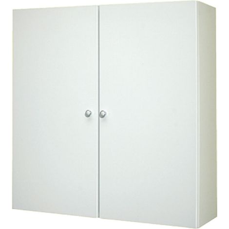 Pensile Sospeso - 71 x 68 x 22 cm - Colore Bianco - 2 Ante - 1 Ripiano Interno