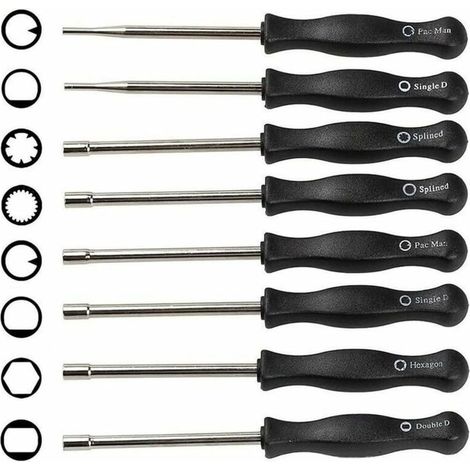 Tournevis de carburateur différents, ensemble d'outils de réglage du carburateur 8 pièces (1/5)