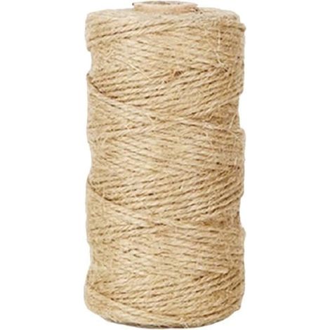 Ficelle de jute naturelle - 400 m - 3 brins - Biologique - Brune (1/4)