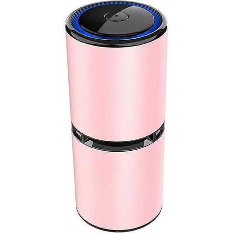 Purificateur d'air portable, purificateur d'air pour voiture, purificateur d'air pour chambre à coucher et maison - Or rose (1/5)