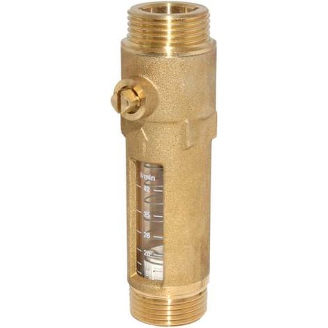 Afriso Durchflussmesser Flowmeter DFM 15-2M 2 bis 12 Liter AG3/4 x AG3/4 (Eurokonus) 80963