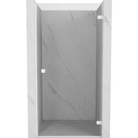 Mexen Lunar-B porte de douche pivotante droite 100 cm, transparent, blanc - 832-100-000-20-00-P (1/5)