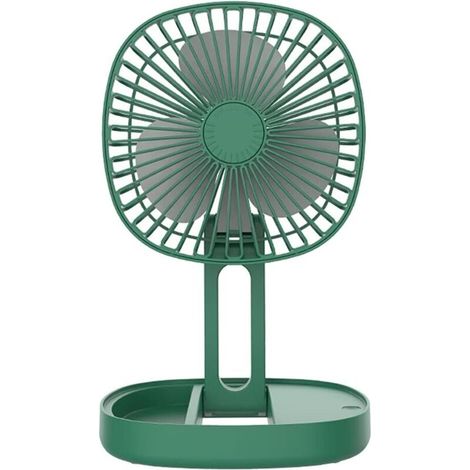 Mini Ventilateur de Table à Angle réglable 1200mAh, Mini Ventilateur de Bureau alimenté par Batterie USB, avec Boîte d'aromathérapie, pour Chambre à Coucher, Bureau-Fei Yu (1/5)