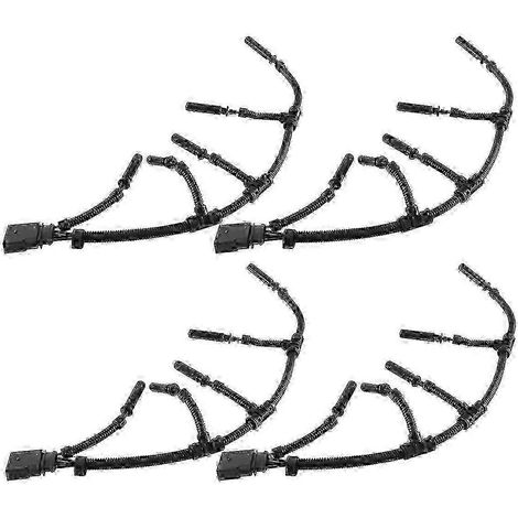 Faisceau de câblage de 4 bougies de préchauffage moteur 070971277B pour Transporter 2003-2010 2.5 TDI 07Z971277A (1/4)