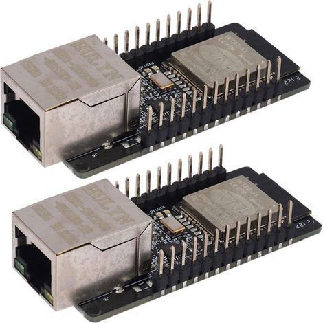 2X WT32-ETH01 Integrated Serial Port Bluetooth + Wi-Fi Combined Gateway Module