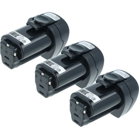 vhbw 3x Akku kompatibel mit Metabo Combo Set 2.1 10.8 V Quick Pro, Combo Set 2.2 10.8 V Quick Pro Werkzeug (1500 mAh, Li-Ion, 10,8 V)