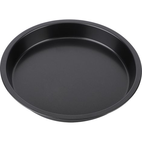 Moule à pizza rond antiadhésif en acier au carbone noir de 20 cm (8 pouces) (1/5)