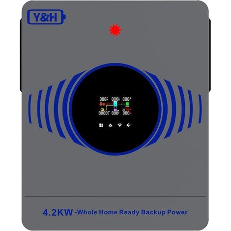 Inverter solare, onda sinusoidale pura, elevata capacità di ingresso fotovoltaico, 4,2 kW-24 V, 220-240 V, senza Wi-Fi (1/2)