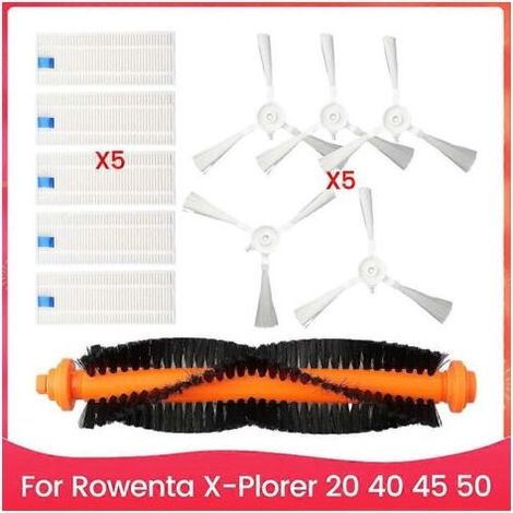 Kit de filtre à brosse latérale pour aspirateurs Rowenta X-Plorer séries 20, 40, 45 et 50 (RR6875, RR7275, RR8227) - Pièces détachées (1/5)