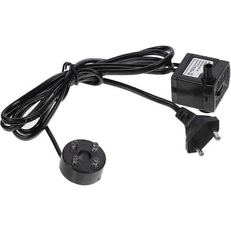 Pompe submersible de 3 watts avec lumière LED, adaptée aux aquariums, bassins, fontaines et systèmes hydroponiques. (1/5)