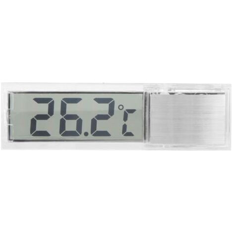 Thermomètre électronique numérique transparent LCD 3D pour aquarium, mesure de la température de l'eau marine