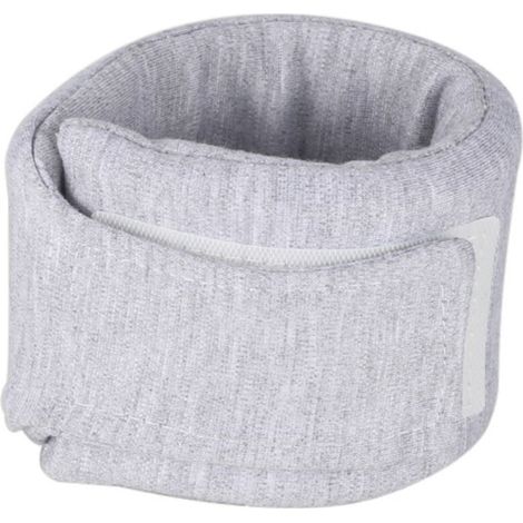 Collier cervical pour chien et chat après opération - Cône élisabéthain ajustable et respirant pour chiots, chats, problèmes de dos IVDD (Taille S 21-26 cm, Gris)