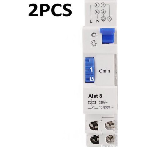 Set of 2 Staircase Timers - Electromechanical - 4 Conductors - French Version (1/5)