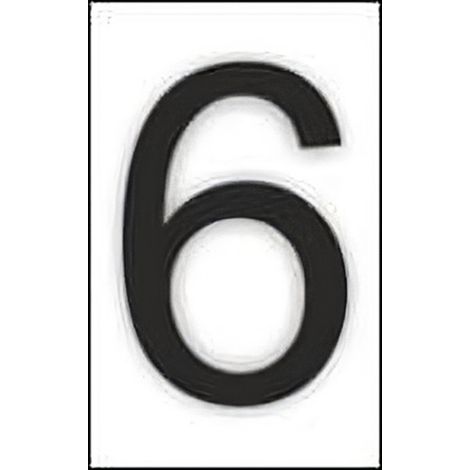 Adhesivo Para Señal Número 6 (Pack de 10)                         76 x 230 mm (1/2)