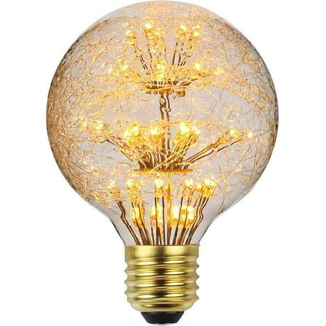 Ampoule LED Edison, Ampoule d'époque, Ampoules LED E27 4W, Ampoules décoratives à ampoule à incandescence à led pour Chambre Mariage (Gypsophile) (1/5)