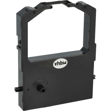 vhbw 1x Ribbon Cartridge compatible with Epson LQ 100 Dot Matrix, Receipt Printer - Black Ink Ribbon (1/4)
