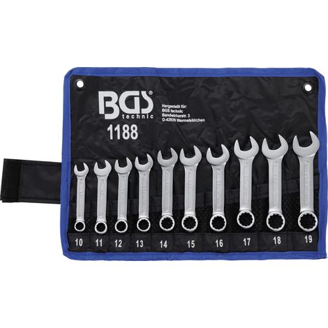 BGS Chiave combinata ad anello (corta) 10 pz. - 1188 (1/6)