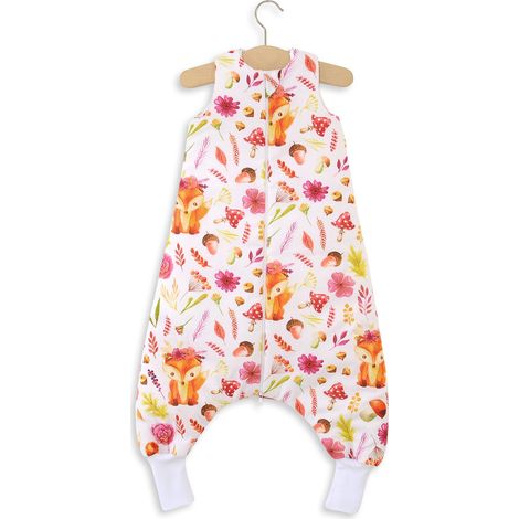 Sacco nanna per neonati con gambe, in cotone, imbottito, taglia L, 9-24 mesi, TOG 2.5 - volpe in una ghirlanda (1/4)