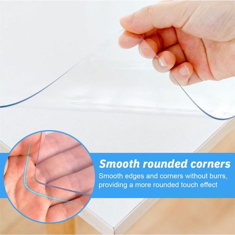 Transparente Tischdeckenschutzhülle, wasserdichte Vinyl-Schutzhülle, geeignet für Küchen, Couchtische und Schreibtische. (1/5)
