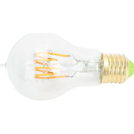 A60 LED-Glühbirne mit Spitze im Antik-Stil, dimmbar, für Cafés, Retro-Dekoration, 110 V, E27-Fassung, 4 W, warmweiß, transparent (1/5)