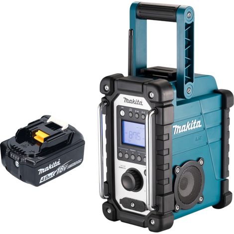 Makita DMR 116 M1 Akku Baustellenradio 14,4 - 18 V AM FM AUX + 1x Akku 4,0 Ah - ohne Ladegerät