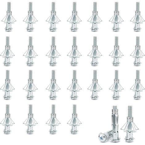 30 x Hollow Concrete Metal Wall Anchors for Plaster Plates, Plaster Plates, Concrete Fixing (1/5)