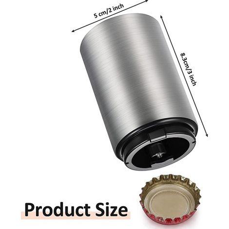 12 automatic silver stainless steel bottle openers for bars and karaoke