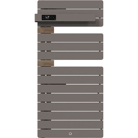 Termoarredo elettrico scaldasalviette Allure 4 Classique Colonna a sinistra 500W Grigio roccia/Quercia - THERMOR - 483301 (1/4)