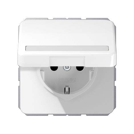 JUNG CD 1520 BFNAKL WW caja de tomacorriente Tipo F Blanco