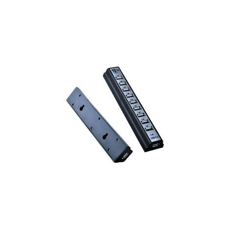 USB-Splitter, 10-Port-USB-Hub, 10-Bit-USB-Splitter mit Netzteil, 10-Loch-USB-Hub – Crezuo
