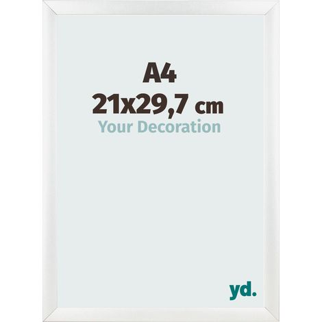 yd. - Cadre photo A4 21x29.7 - Blanc Brillant - MDF - Pisa (1/5)