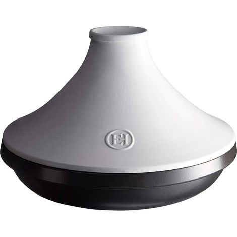 Emile Henry - Delight, tegame a induzione tajine, ceramica, bianco, 4 litres (1/4)