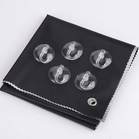 1 Store Occultant, 8 Ventouses, Tissu Oxford 300D, Revêtement Argenté, Fenêtre de Toit 76x78 cm (1/5)