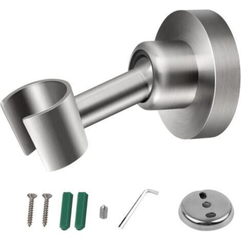 Support de pommeau de douche, acier inoxydable 304, support de pommeau de douche, support de douche à main universel, support de douche réglable à 360° avec (1/5)