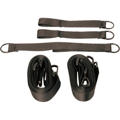 Fixation anti-vent universelle pour parasol déporté – 5 pièces, mât jusqu'à 95 x 65 mm, noir (1/2)