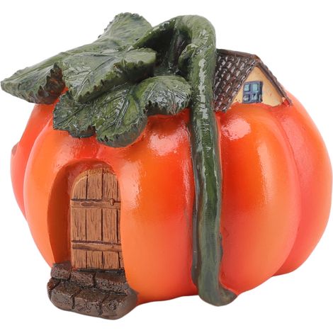 Décoration de citrouille de jardin en résine synthétique, ornement citrouille d'extérieur pour fêtes et événements en intérieur et en extérieur, grande citrouille pour la chambre (1/5)