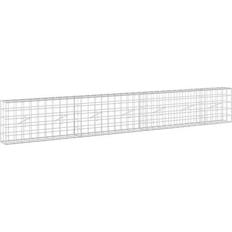 Gabione mit 5 mm Draht und 10x10 cm Maschen 350x20x50 cm vidaXL