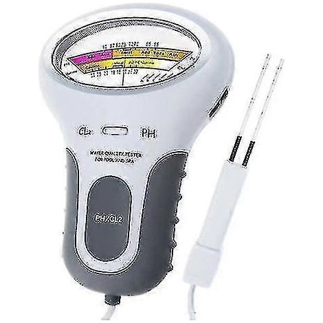 Testeur de qualité de l'eau PC-102 : pH-mètre et chloromètre 2 en 1 avec mesure du Cl2 pour piscines et aquariums (1/4)