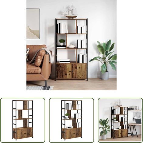 Meuble de rangement - Étagère Bois ancien 80 x 30 x 155,5 cm Bois d'ingénierie (1/5)