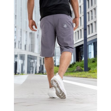 Jigga Wear Crown XL Pantaloncini grigi/bianchi (1/5)