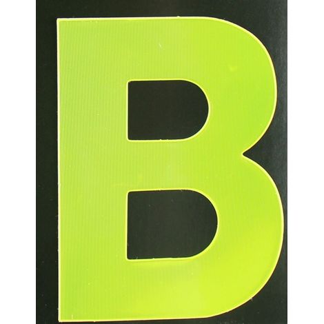 Conacord Reflektierender Klebebuchstabe B gelb B Klebebuchstaben & Zahlen (1/2)