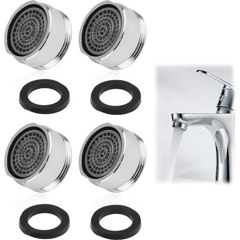 4 PCS Aireador De Grifo Filtro Grifo Cocina, M24 En Latón Cromado, Tecnología Avanzada Para Ahorro De Agua Y Energía, Ideal Para Cocinas Y Baños, Prevención De Incrustaciones Y Eficiencia Prolongada (1/5)