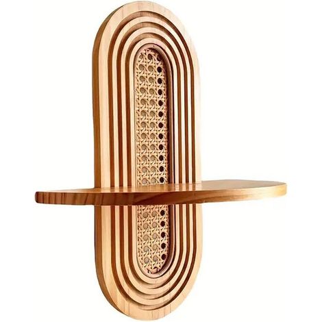 Étagère murale en bois, étagère murale flottante, support mural stable, pour salon, cuisine, chambre, bureau (1/5)