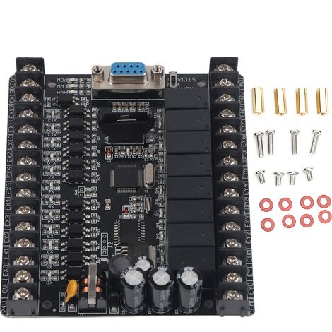 Carte contrôleur programmable industriel FX1N‑20MR, téléchargeable en ligne, avec fonction de surveillance (Type C) (1/5)
