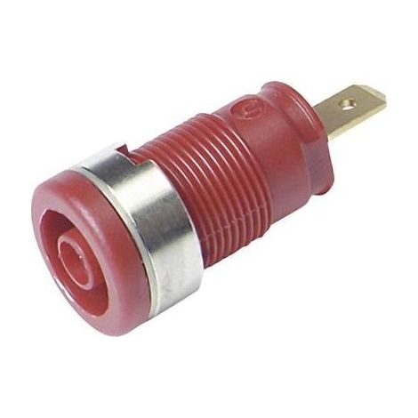 S CURIT SKS HIRSCHMANN 972355101 TAPPO DI PROVA FEMMINA PIN VERTICALE PRESA FEMMINA: 4 MM ROSSO 1 PZ(I)