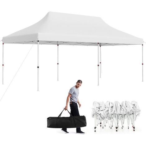 3M x 6M Pop-up Canopy Tent Folding Instant Sun Shelter w/ Carrying Bag (1/5)